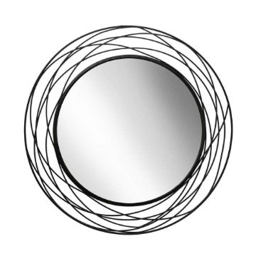 Picture of Swirl 36" Metal Mirror - Black