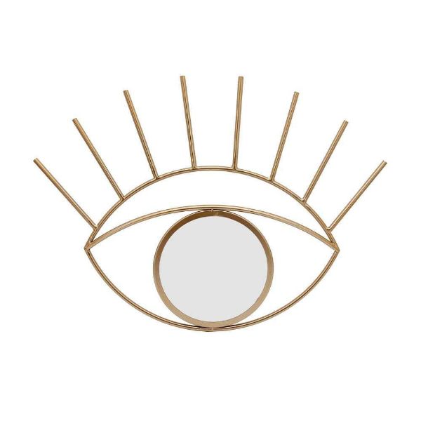 Picture of Eye 23" Metal Wall Decor with Mirror - Gold