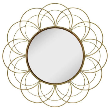 Picture of Flower Frame 32" Mirror - Gold