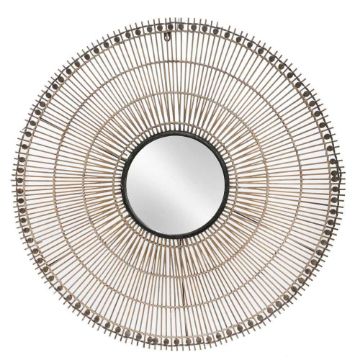Picture of Malia 33" Wicker Accent Mirror