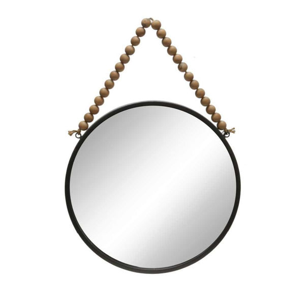 Picture of Bead Drop 20" Round Mirror
