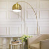 Picture of Metal 77" Arch Floor Lamp with Marble Base - Gold