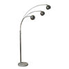 Picture of Metal 79" Triple Dome Floor Lamp with Marble Base