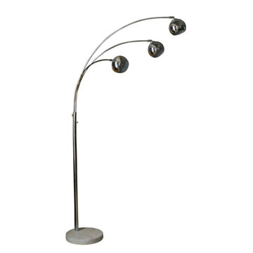 Picture of Metal 79" Triple Dome Floor Lamp with Marble Base