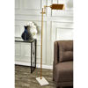 Picture of Brass 63" Floor Lamp on Marble Base - Gold