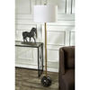 Picture of Resin 64" Ball Floor Lamp - Gold and Black