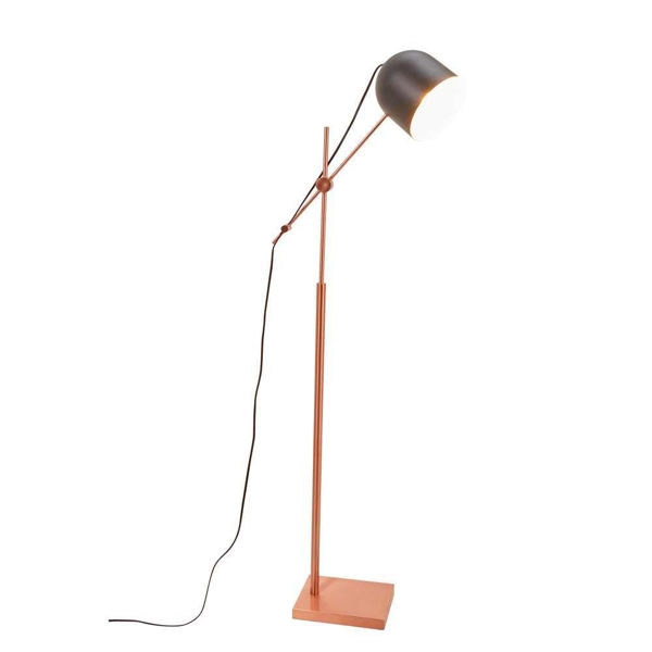Picture of Metal 61" Floor Lamp - Copper and Black