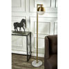 Picture of Metal 62" Orb Floor Lamp with Marble Base- Gold
