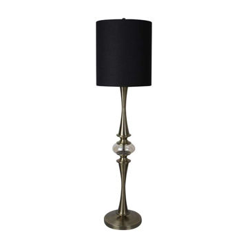 Picture of Metal 63" Floor Lamp with Crystal Orb - Bronze