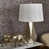 Picture of Multifaceted 26" Resin Table Lamp - Silver