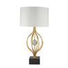 Picture of Metal Cage 31" Table Lamp with Crystal Orb - Gold