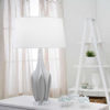 Picture of Multifaceted 28" Resin Table Lamp - Gray