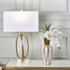 Picture of Abstract 29" Metal Table Lamp - Gold