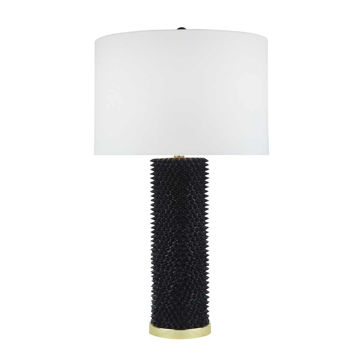 Picture of Spiked 31" Resin Table Lamp - Black