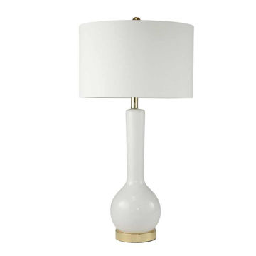 Picture of Skinny Ceramic 32" Table Lamp - White
