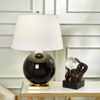Picture of Round Glass 27" Table Lamp -Black
