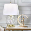 Picture of Round Glass 27" Table Lamp - Clear