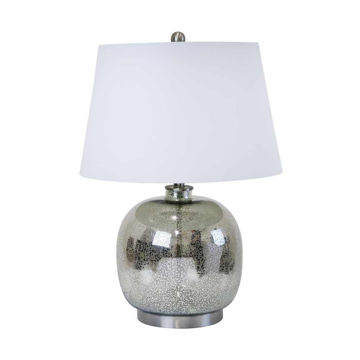 Picture of Glass Jug 28" Mercury Table Lamp - Silver