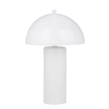 Picture of Dome 22" Metal Table Lamp - White