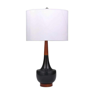 Picture of Genie 28" Ceramic Table Lamp - Black