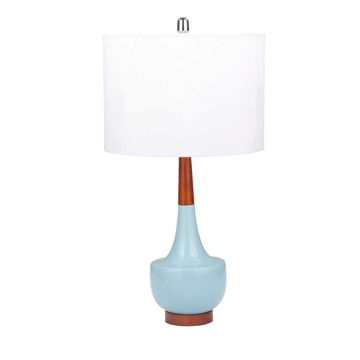 Picture of Genie 28" Ceramic Table Lamp - Light Blue