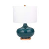 Picture of Genie 26" Round Glass Table Lamp - Green