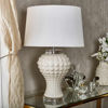 Picture of Textured Swirls 29" Ceramic Table Lamp - White