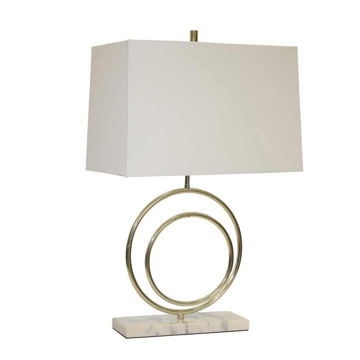 Picture of Double Circle 27" Metal Table Lamp - Gold