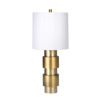 Picture of Stacked 30" Metal Two Tone Cyclinder Table Lamp -