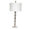 Picture of Stacked Cones 34" Metal Table Lamp - Silver