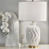 Picture of Wave 30" Ceramic Table Lamp - White