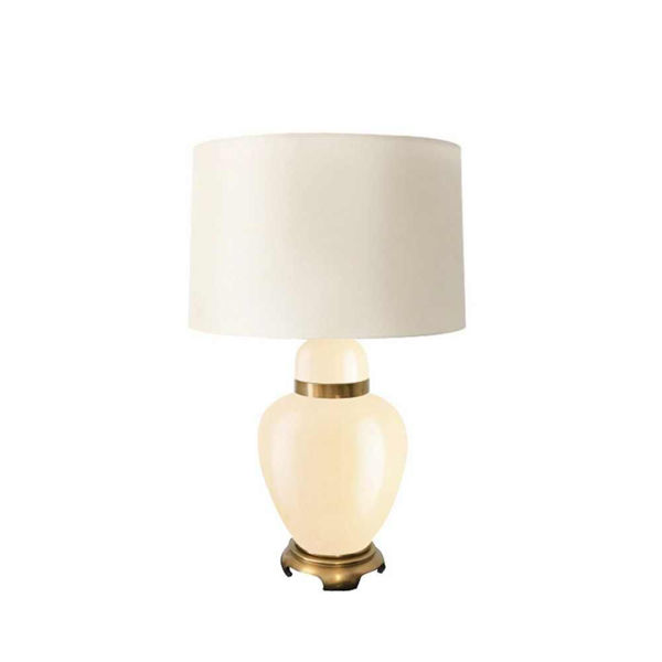 Picture of Urn 29" Glass Table Lamp - Ivory