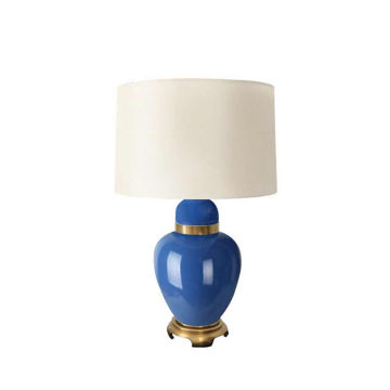 Picture of Urn 29" Glass Table Lamp - Blue