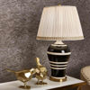 Picture of Striped 30" Ceramic Table Lamp - Black and White