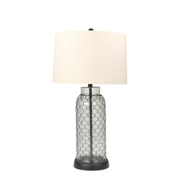 Picture of Chickenwire Overlay 31" Glass Table Lamp - Clear