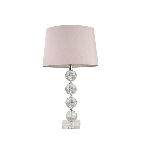 Picture of Triple Ball 28" Glass Table Lamp - Clear