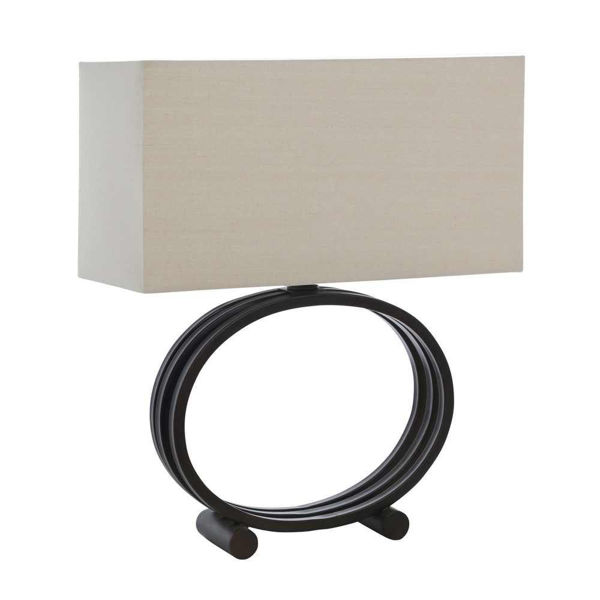 Picture of Circle 25" Metal Table Lamp - Bronze