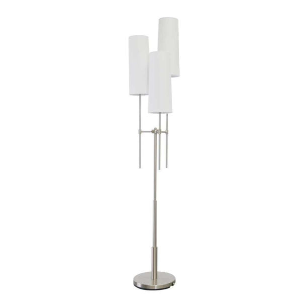 Picture of Metal 68" Floor Lamp with 3 Lights - Silver