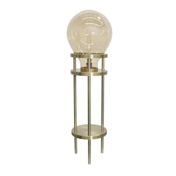 Picture of Metal and Glass 40" Bulb Floor Lamp - Gold