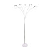 Picture of Metal and Marble 81" 5-Light Floor Lamp Tree - Sil