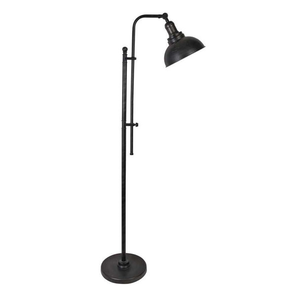 Picture of Metal 61" Dome Shade Floor Lamp - Black