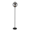Picture of Metal 68" Floor Lamp with Glass Smoke Shade