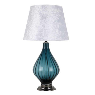Picture of Glass 30.25" Art Lamp - Blue