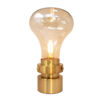 Picture of Glass 18" Light Bulb Table Lamp - Gold