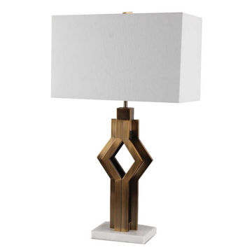 Picture of Metal 26" Pointed Table Lamp - Gold
