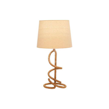 Picture of Metal and Rope 24" Twist Table Lamp - Brown
