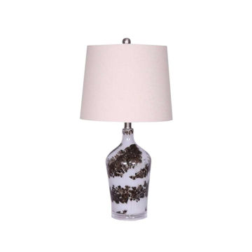 Picture of Glass 28" Table Lamp - Multi Black