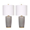 Picture of Ceramic 25" Table Lamps - Set of 2 - Gray