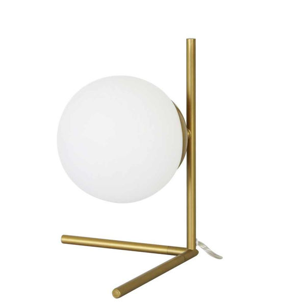 Picture of Glass 16" Sphere Table Lamp - Gold