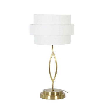 Picture of Metal 28" Latered Shade Table Lamp - Gold